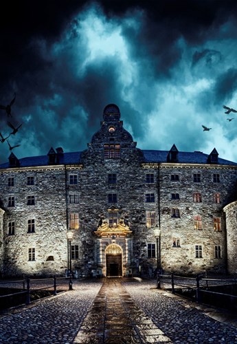 Dramatisk bild på slottet i Örebro