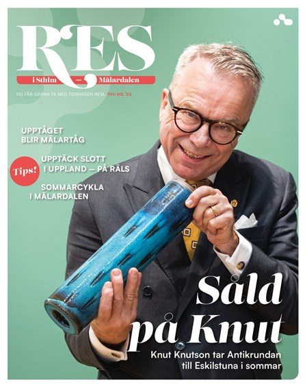 Kurt Knutson på omslaget till ombordtidningen Res i Stockholm-Mälardalen